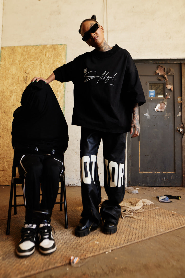 Unlawful Mock neck Tee