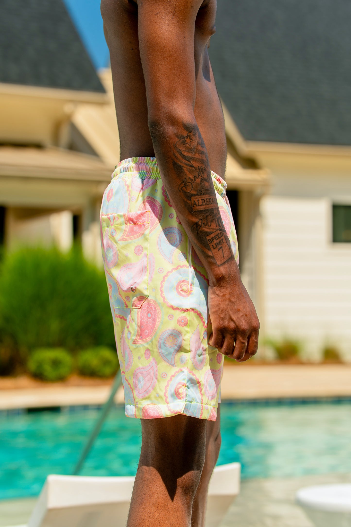 Lemon Cherry Gelato Swim Shorts