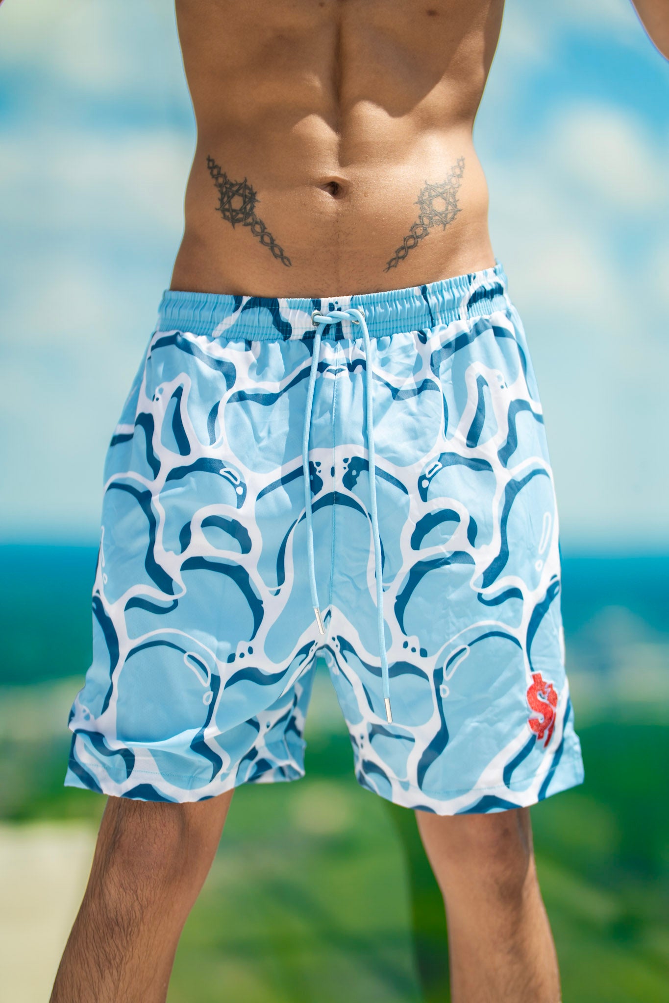 Blue Zushi Swim Shorts